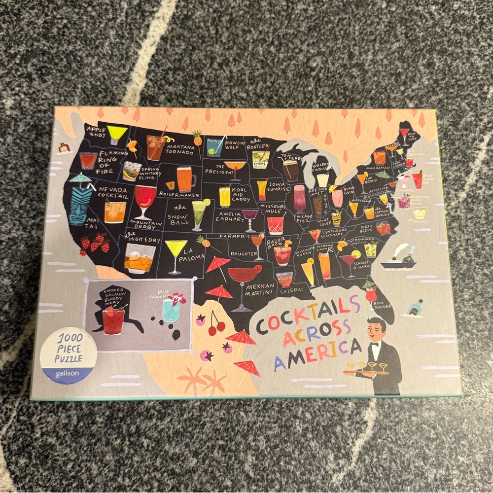 COCKTAILS ACROSS AMERICA PUZZLE 🍸🍸🧩1000 PEICES